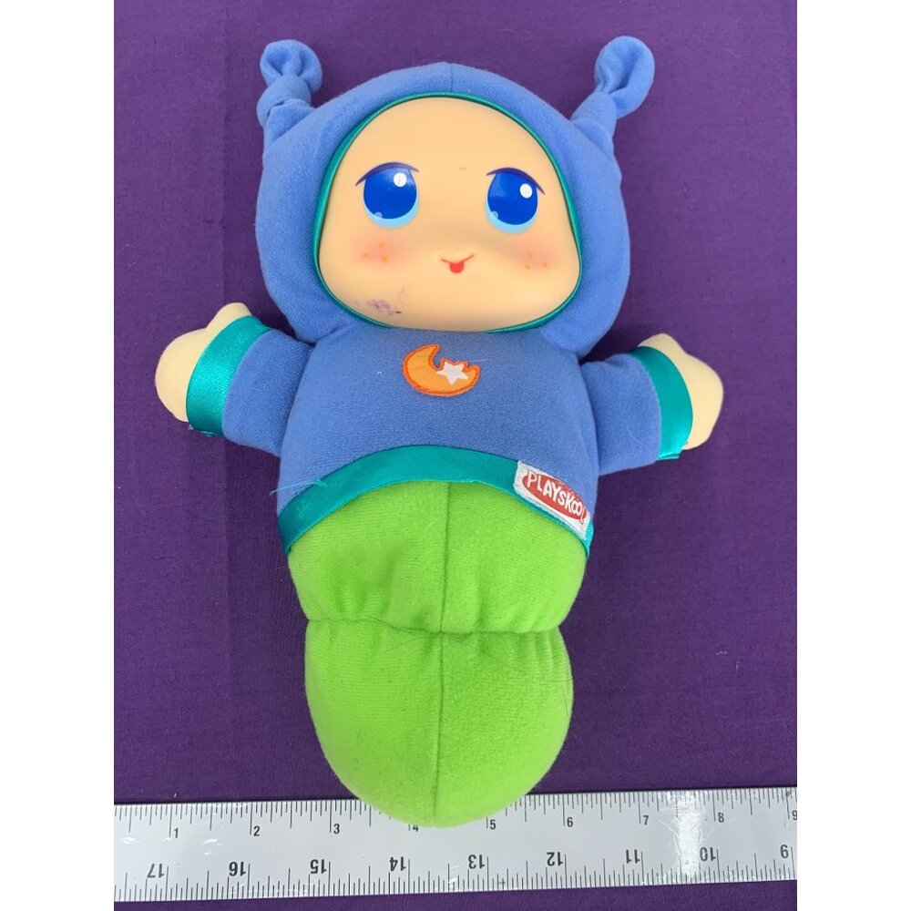 Play School  Hasbro 2011 Glowworm Replacement Shell Blue Moon Star NO Glow Stick